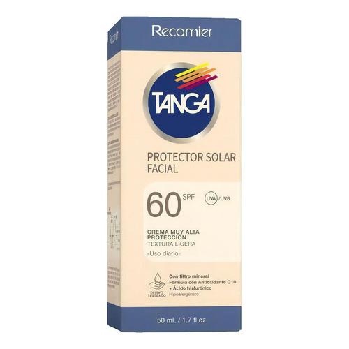 Protector Solar Facial Tanga Spf 60 50ml