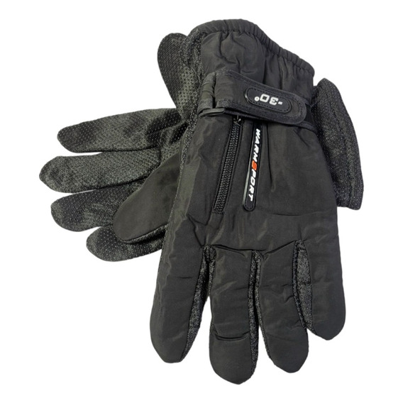 Guantes Térmicos Para Moto Clima Frío Con Cremallera 