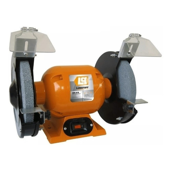 Amoladora de banco Lüsqtoff AB-375 de 50 Hz color naranja 375 W 220 V + accesorio