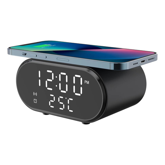 Relojes Decorativos Termometro Digital Alarma Reloj Negro