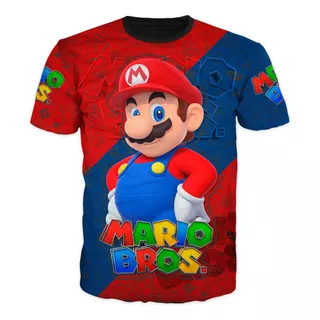 Camiseta Super Mario Bros Y Amigos Adultos Y Niños