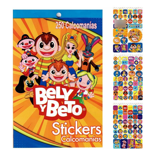 Block De Stickers Bely Y Beto Granmark - 250 Calcomanias