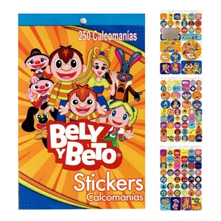Block De Stickers Bely Y Beto Granmark - 250 Calcomanias