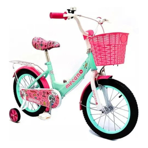 Bicicleta Femenina Love Lady R16 Frenos V-brakes Turquesa