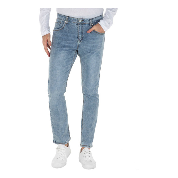 Jeans Básico Skinny Para Caballero Quarry