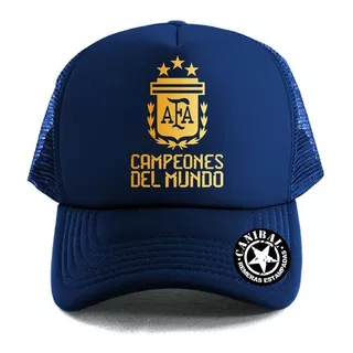 Gorras Trucker Afa Argentina Campeon Del Mundo 2022 Canibal