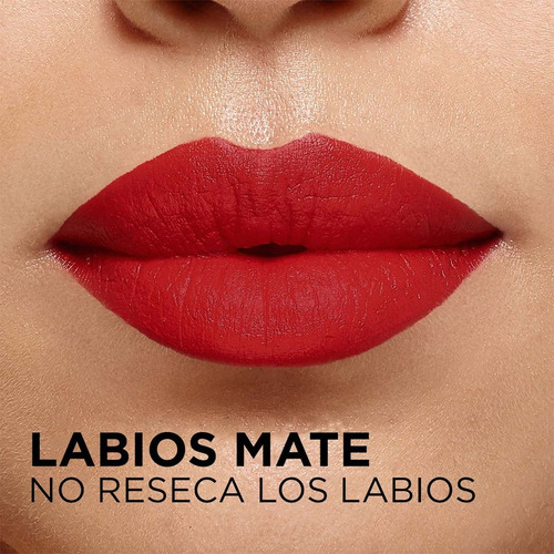 Labial Color Riche Intense Volume Matte L'oréal Paris Acabado Mate Color 633 ROSY CONFIDENT