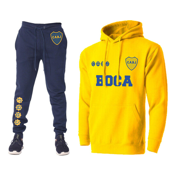 Conjunto Buzo + Pantalón Jogging - Boca Juniors - Escudo