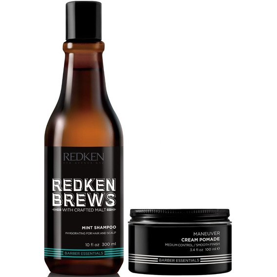 Mint Shampoo Vigorizante + Cera Maneuver Redken Brews Men