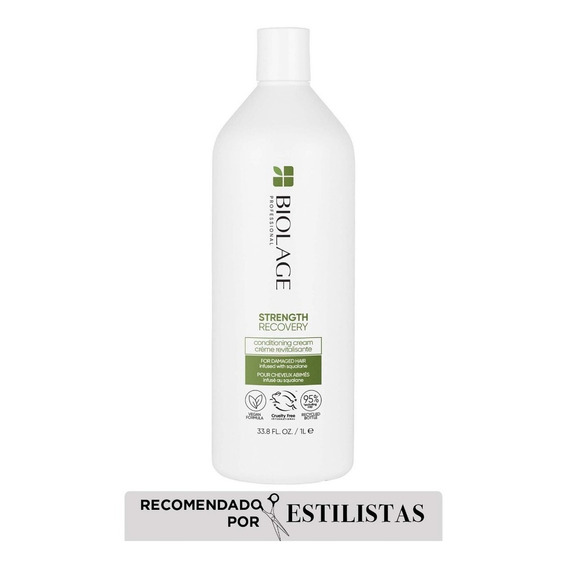  Acondicionador Biolage Reparador Vegano Strength Recovery 1l