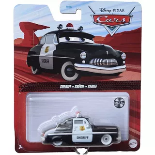 Cars Auto De Metal - Sheriff - Mattel Color Negro