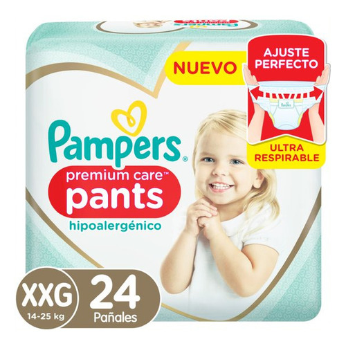 Pañales Pants Pampers Premium Care XXG 24 unidades