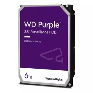 Unidad Disco Duro Wd Hdd Purple 6tb 256mb 3.5 PuLG Sata