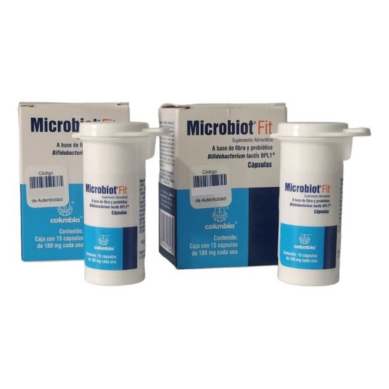 Probioticos Suplemento Capsulas Pack 2 Frascos Microbiotfit 