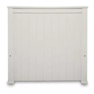 Respaldo De Sommier Claudia Muebles Americano Laqueado De 1 Plaza 90cm X 100cm Blanco