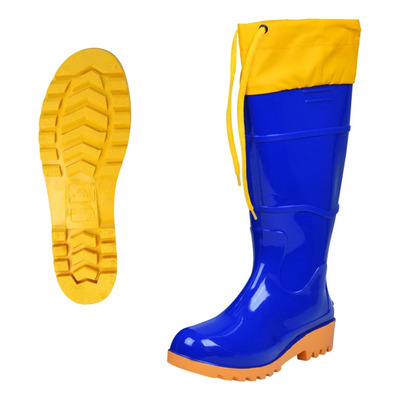 Bota De Borracha Pvc Cano Longo C/ Polaina N 39 Worker