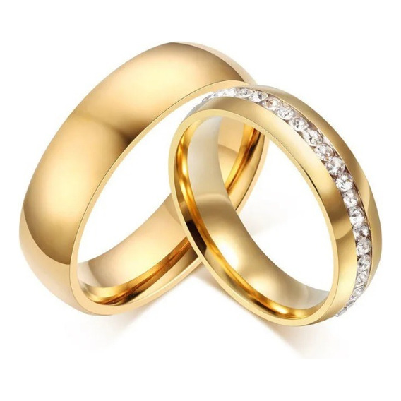 Anillos Argollas Boda Matrimonio Para Parejas En Acero 