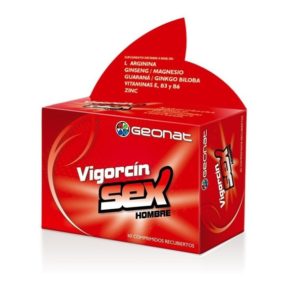 Geonat Vigorcin Sex Hombre Potenciador Sexual X 60 Comp Sabor No