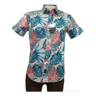 Camisa Giorgio Berlucchi Mc24-24 Hawaiana 2024 Slim Fit 