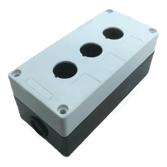 Caja Pvc Botonera Tres Huecos 22mm Para Control En Chile