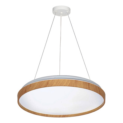 Colgante Bore Led Madera Control Remoto Dimerizable Vk - Madera