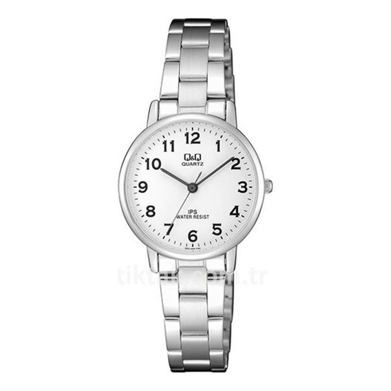 Reloj Para Mujer Q&q Qz01j204 Qz01j204y Plateado