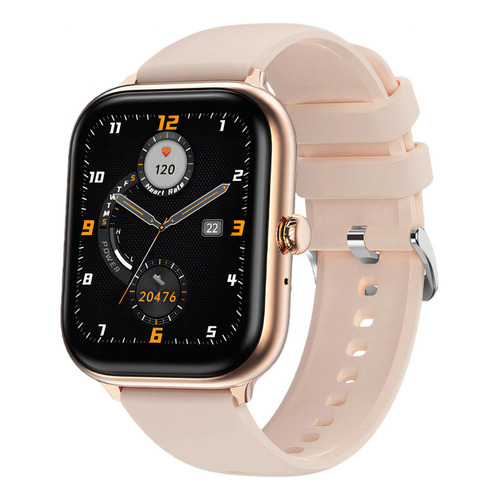 Smartwatch Reloj Inteligente Jd London Bluetooth Llamadas -* Color de la caja Negro Color de la malla Rosa claro Color del bisel Negro