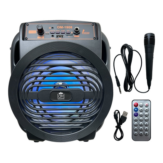 Parlante Bluetooth Karaoke Rgb Microfono+ Control