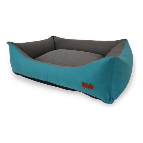 Cama Perro Gato Premium Impermeable Resistente 20 A 40 Kg Color Turquesa