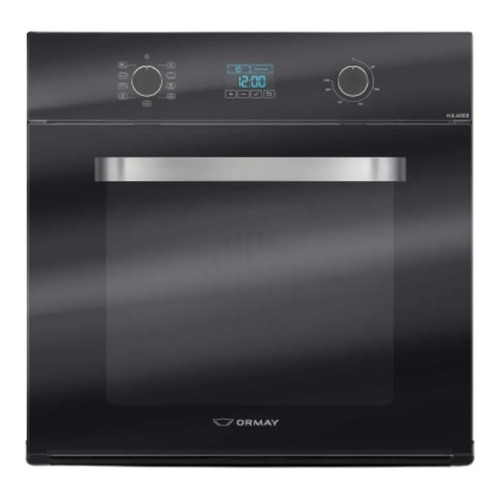 Horno Eléctrico Ormay He60 D3 Negro Grill Spiedo 8 Programas