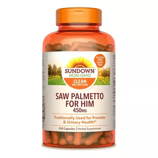 Saw Palmetto Whole Herb 450 Mg X 250 Softgels - Sundown Sabor No Aplica