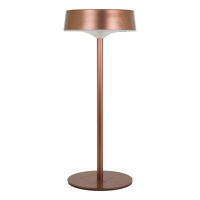 Lámpara De Mesa Led Cct Dimer Usb-c Y Solar Ter Metal Mks - Gris Tierra