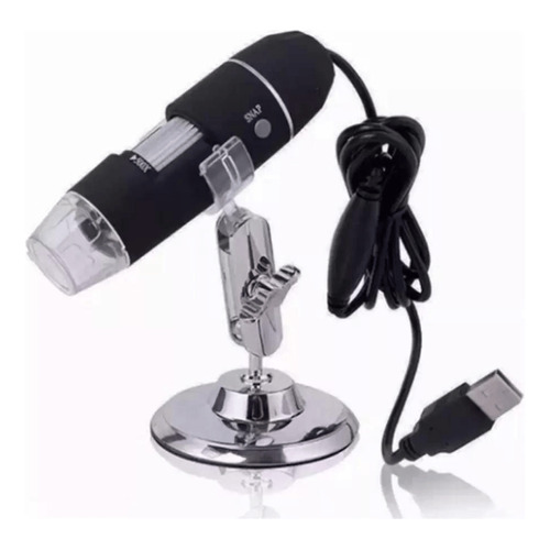 Microscopio con zoom, cámara 1600x, 2.0 MP, digital profesional, USB, color negro, 110 V/220 V