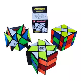 Pack 3 Mods Cubos Rubik 3x3 Fisher + Axis + Windmill Qiyi 