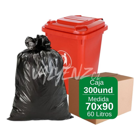 Bolsa De Basura 70x90 60l Caja De 300uds - Al Mayor