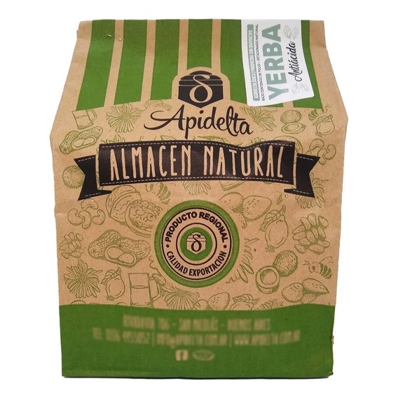 Yerba Antiacida Apidelta 1kg Pack X 8 Unidades