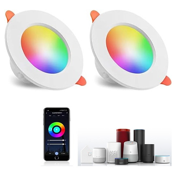 Rgb Lampara De Techo Bluetooth Wifi Inteligente Lámpara 9w