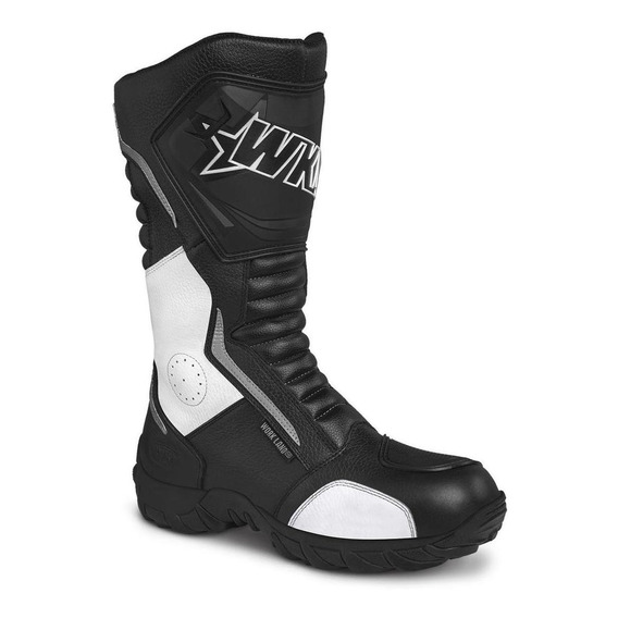 Bota Hombre Motociclista Protector Sport Workland 227 Blanco