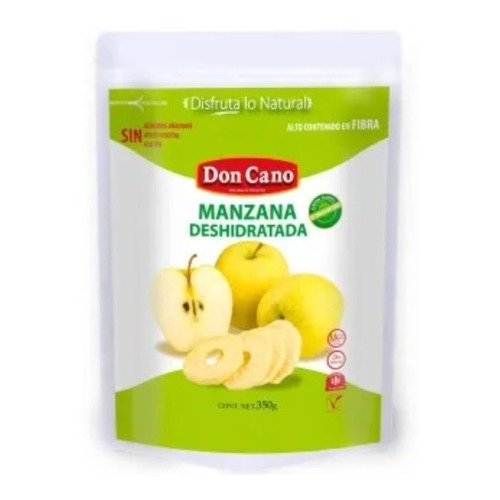 Manzana Deshidratada Don Cano Bolsa Con 350 Gr. Vegano