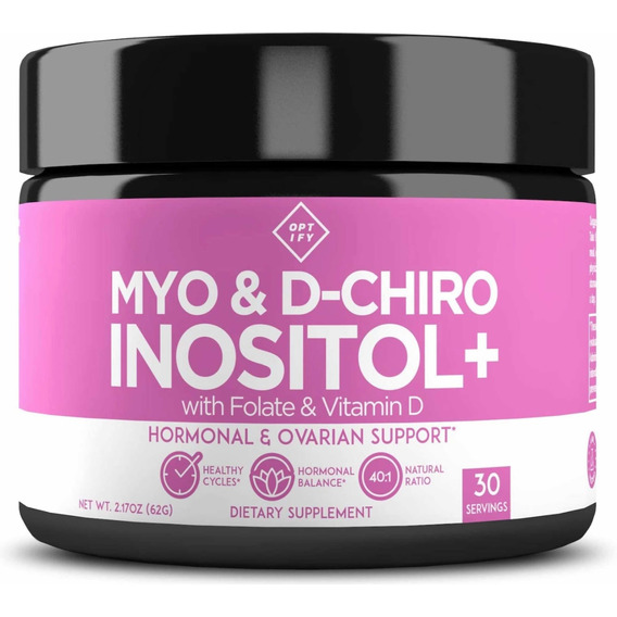 Myo Inositol & D-chiro 40:1 En Polvo + Fólico Y Vitamina D