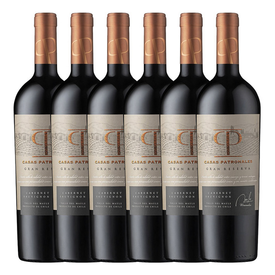 6x Vino Casas Patronales Gran Reserva Cabernet Sauvignon