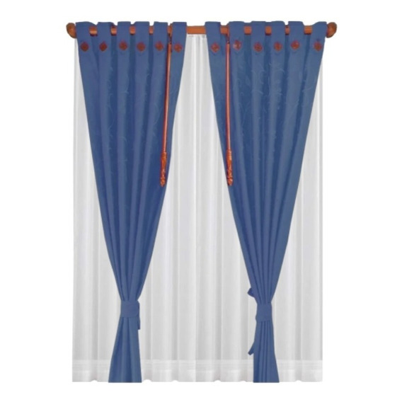 Velo Suizo Mas Cortinas Jacquard 2.80 Metros X 2.metros 