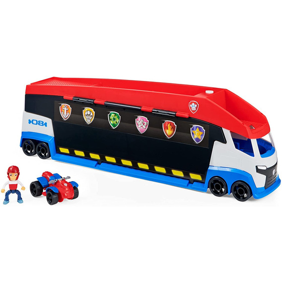 Paw Patrol, Vehículo con lanzadores, figura vehículo Ryder