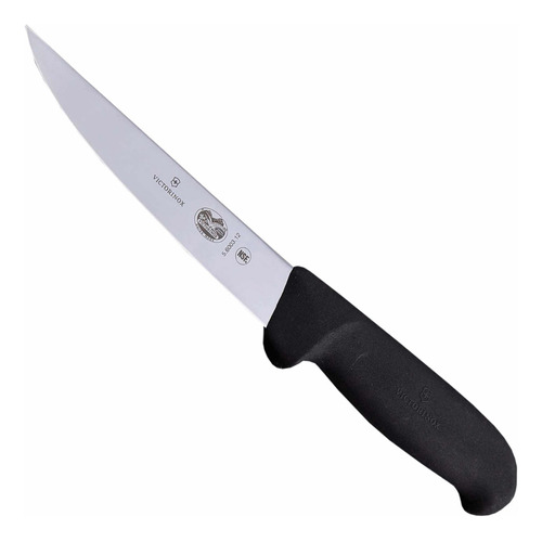 Cuchillo Deshuesador Recto Victorinox® Mango Fibrox, 12cm Color Negro 12cm, 5.6003.12