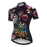 Mujeres Ciclismo Manga Corta Jersey Bicicleta Bicicleta Ropa