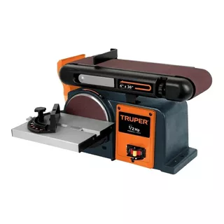 Lijadora De Banda Y Disco Truper Pul-4x6t 1/2 Hp (375w) 127v Color Negro/naranja Frecuencia 60 Hz