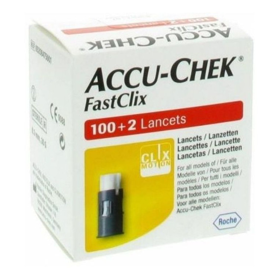 Lancetas Accu Chek Fastclix 102 Unidades