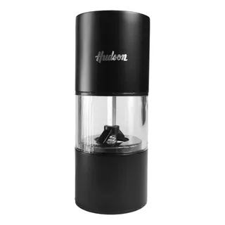 Molinillo Pimienta 12,5 Cm Acrilico Acero Inox Hudson Color Negro