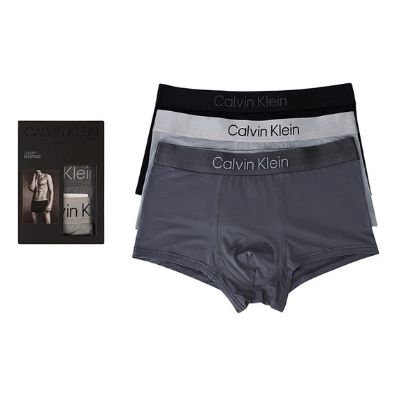 Pack 3 Boxer Calvin&klein 100% Original Caja De Lujo