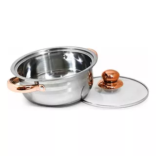 Olla Set 5 Pz Vidrio Metal 18424